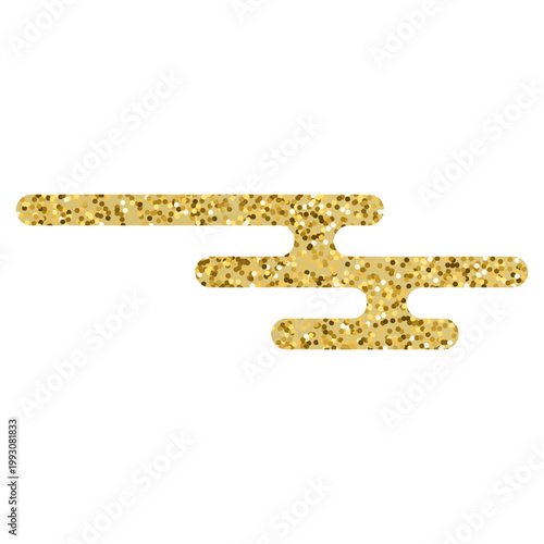 Golden glitter cloud