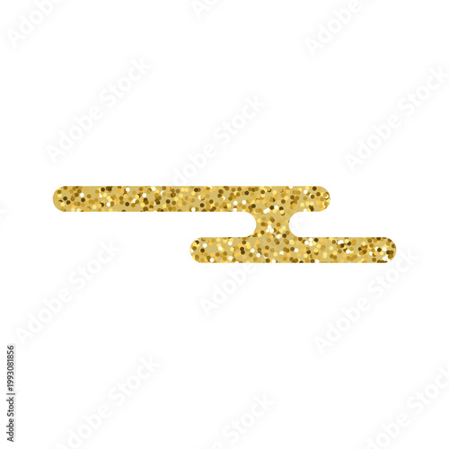 Golden glitter cloud