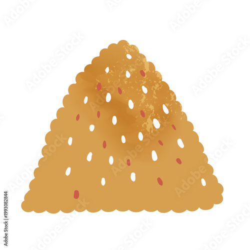 Pile of cooked sticky rice