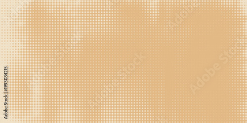 Old paper background. Halftone sand stone effect. Soft beige overlay. Vector sandstone retro distressed texture. Grunge grain craft paper. Dot gradient banner. Neutral color gradation parchment bg
