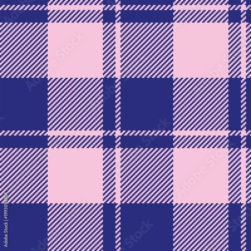Duvet cover vector seamless background, october check textile plaid. Festival fabric texture tartan pattern in dark blue and light colors.