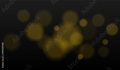 Abstract bokeh light composition. Scattered circular glow elements with soft blur edges, varying sizes distributed across frame, layered transparency forming smooth depth on dark background
