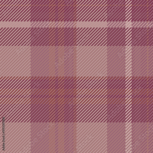 Down seamless tartan fabric, amazing check vector texture. Graceful pattern textile plaid background in red and rosy brown colors.
