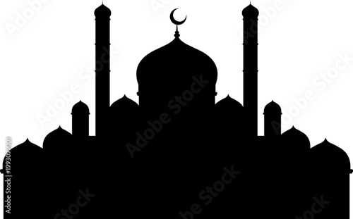 Silhouette of Mosque