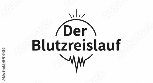 A black and white logo displays text and graphic elements related to health