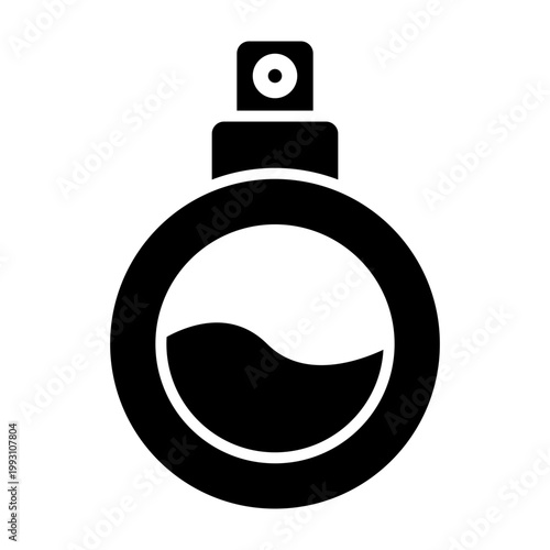 Perfume Bottle Vector Glyph Icon Design