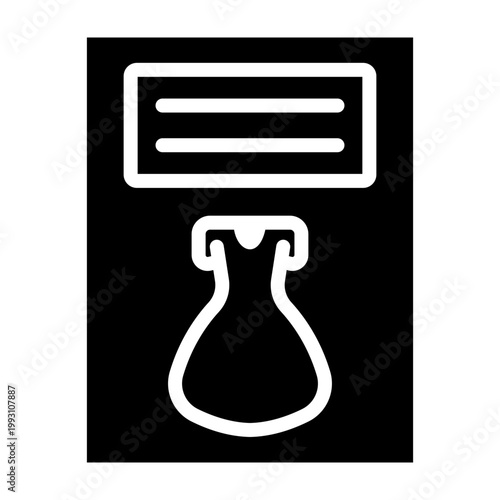 Fashion Magazine Vector Glyph Icon Design