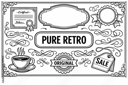 Vintage Label Elements Collection