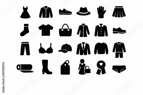 HR Talent Network Collection of flat vector icons showing resume, recruiter, candidate profile, magnifier search, teamwork board, contract, payroll sheet,