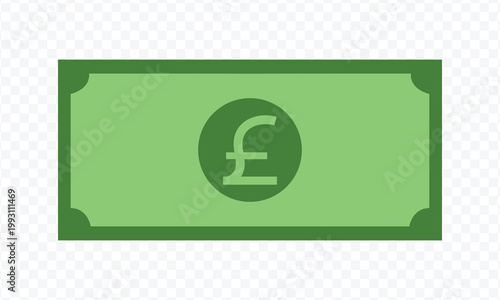 Pound icon on white background. flat style. pound icon for your web site design, logo, app, UI. Green pound symbol. euro vector icon sign. Vector Illustration . EPS 10 .