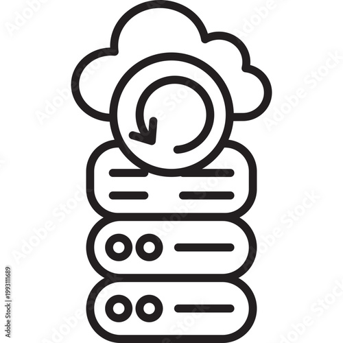 Data Backup Vector Icon