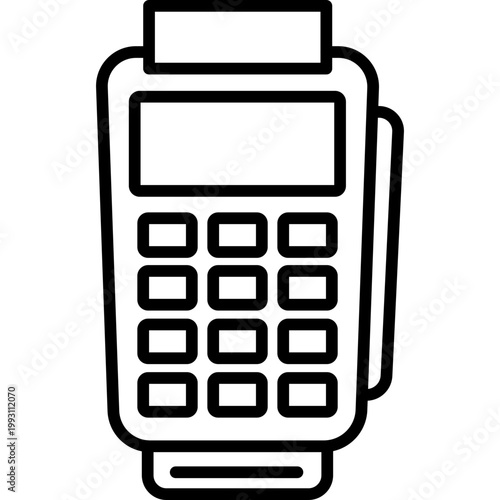 Pos Terminal Vector Icon