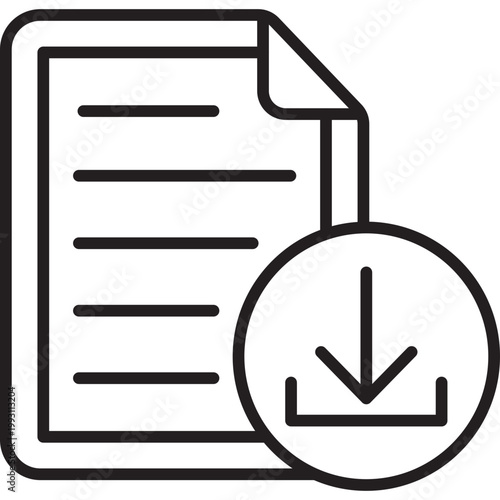 File Download Vector Icon