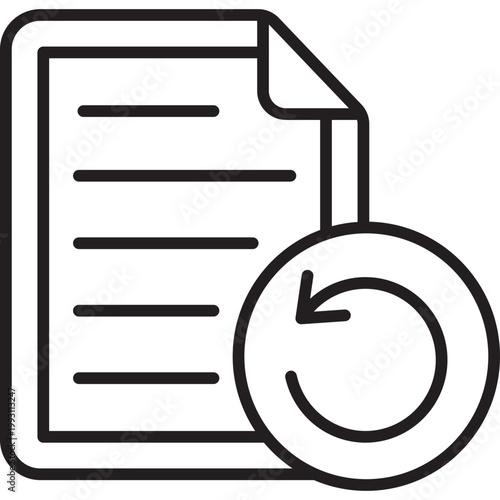 File Restore Vector Icon