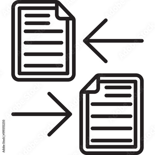 File Transfer Vector Icon