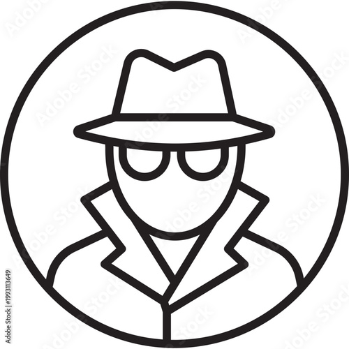 Secret Agent Vector Icon