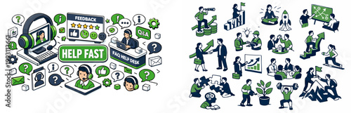 Customer Service Support Icons