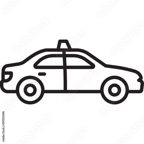 Undercover Car Vector Icon