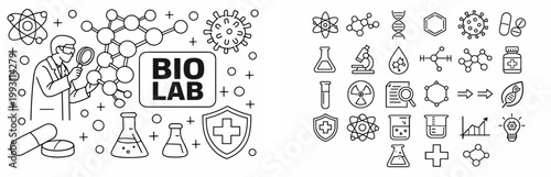 Biotechnology and Science Icons