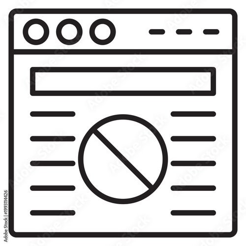 Fake Website Vector Icon