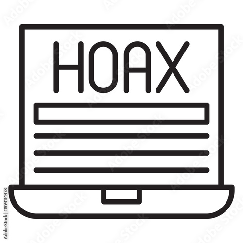 Hoax Vector Icon