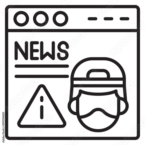 News Fraud Vector Icon