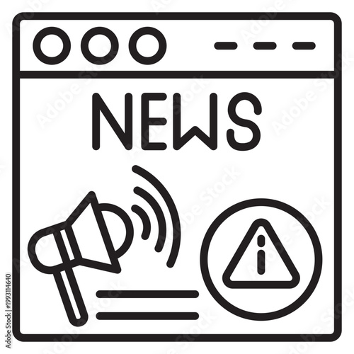 News Hoax Debunking Vector Icon