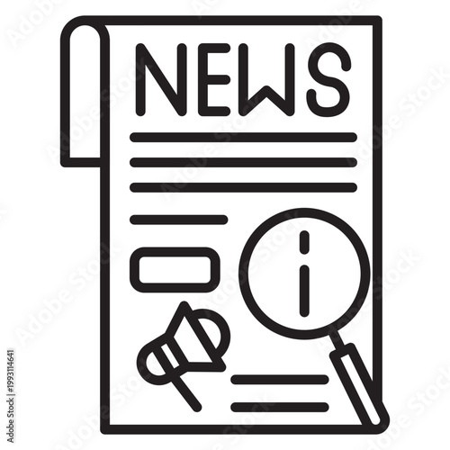 News Manipulation Vector Icon