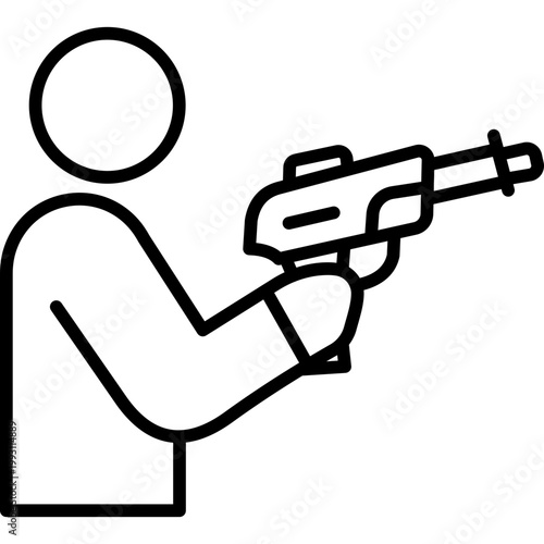 First Person Shooter Vector Icon