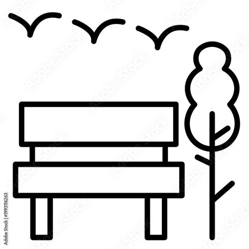 Public Park Vector Icon