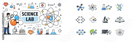 Science Lab and Icons