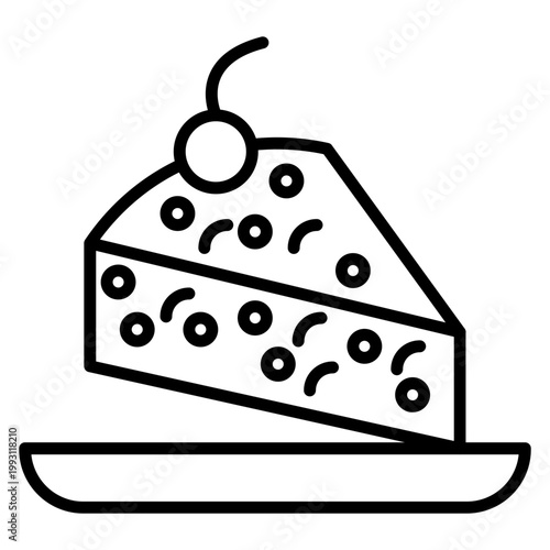 Canvas Print Chocolate Dessert Vector Icon