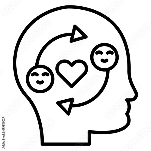 Emotional Stability Vector Icon