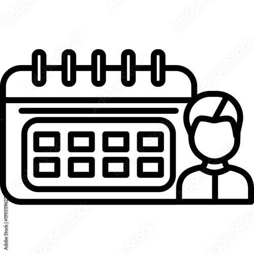 Staff Schedule Vector Icon