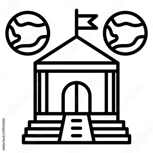 Consulate Vector Icon