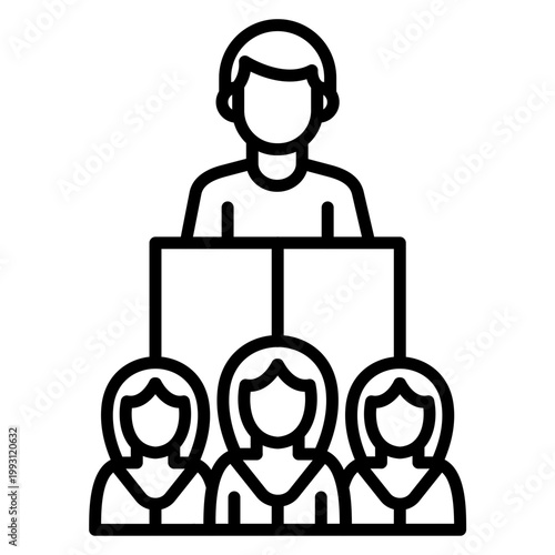 Delegation Vector Icon