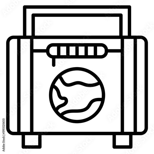 Diplomatic Bag Vector Icon