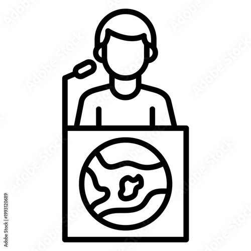 Foreign Minister Vector Icon