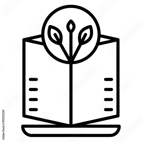 Eco Food Wrap Vector Icon