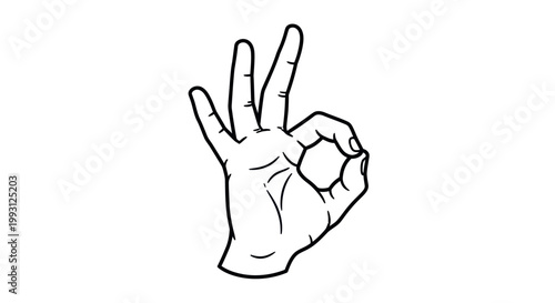 Hand showing okay gesture