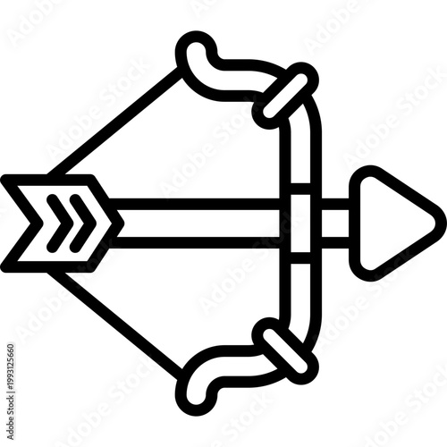 Cross Bow Vector Icon