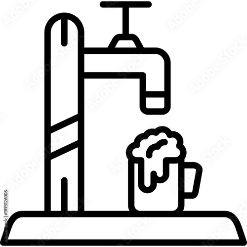 Beer Tap Vector Icon