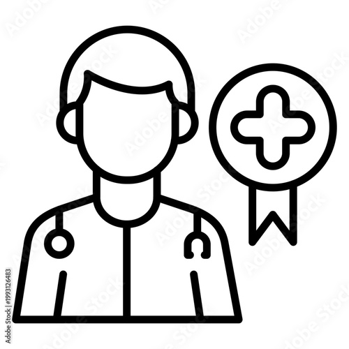 Certified Practitioner Male Vector Icon