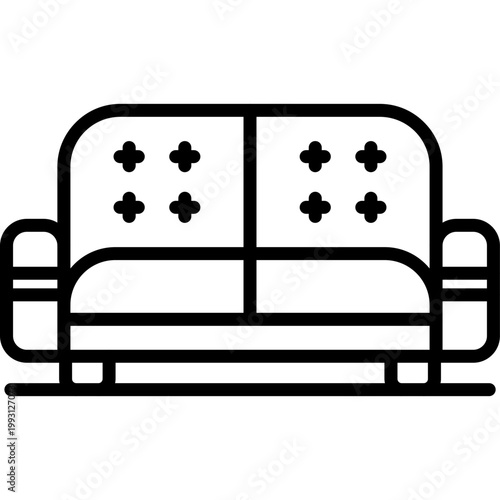 Sofa Vector Icon