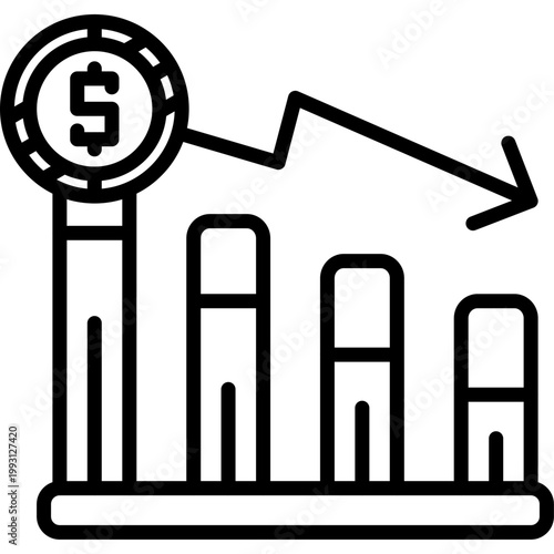 Downfall Vector Icon