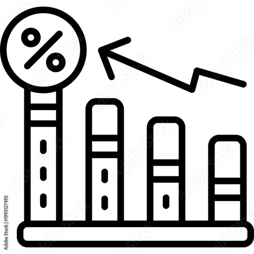 High Percentage Vector Icon