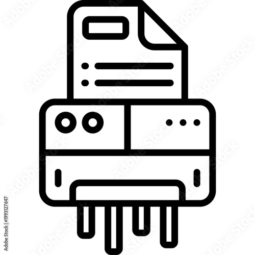 Shredder Vector Icon