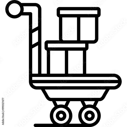 Package Carrier Vector Icon