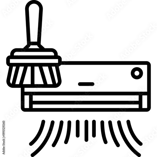 Airconditioner Cleaning Vector Icon