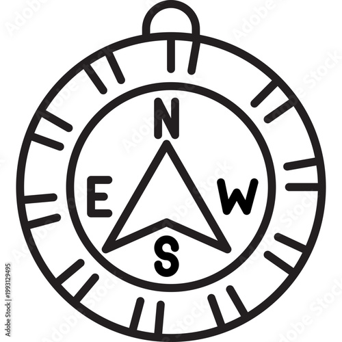 Map Compass Vector Icon